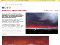 Bild zum Artikel: Mysteriöser Himmel über Görlitz