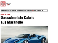 Bild zum Artikel: Ferrari 488 Spider - Das schnellste Cabrio aus Maranello