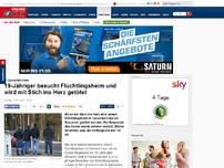 Bild zum Artikel: In Gelsenkirchen - 19-Jähriger besucht Flüchtlingsheim und wird mit Stich ins Herz getötet