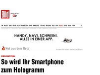 Bild zum Artikel: Video-Anleitung - So wird Ihr Smartphone zum Hologramm