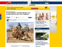 Bild zum Artikel: Nach Tod von Löwe Cecil - Großwildjägerin verhöhnt Gegner und brüstet sich mit ihren Tier-Trophäen