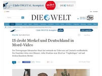 Bild zum Artikel: Auf Deutsch: IS droht Merkel und Deutschland in Mord-Video