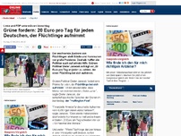Bild zum Artikel: Linke und FDP unterstützen Vorschlag - Grüner fordert: 20 Euro pro Tag für jeden, der Flüchtlinge zuhause aufnimmt