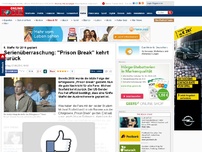 Bild zum Artikel: 5. Staffel für 2016 geplant - Serienüberraschung: Prison Break kehrt zurück