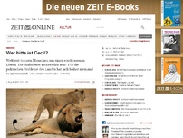 Bild zum Artikel: Simbabwe: 
  Wer bitte ist Cecil?