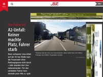 Bild zum Artikel: A2-Unfall: Keiner machte Platz, Fahrer starb