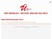 Bild zum Artikel: Über empathieloses Pack