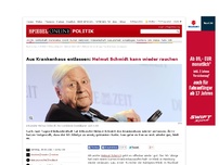Bild zum Artikel: Aus Krankenhaus entlassen: Helmut Schmidt kann wieder rauchen