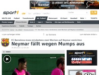 Bild zum Artikel: Kinderkrankheit setzt Neymar außer Gefecht