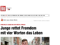 Bild zum Artikel: Er wollte gerade springen - Junge rettet Fremdem mit vier Worten das Leben