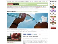 Bild zum Artikel: Achilles' Ferse: Fünf Irrtümer zum Trinken bei Hitze