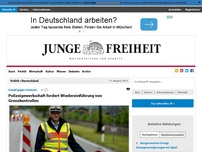 Bild zum Artikel: Polizeigewerkschaft fordert Wiedereinführung von Grenzkontrollen