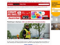Bild zum Artikel: Flüchtlinge in Sachsen: CDU und AfD fordern Grenzkontrollen