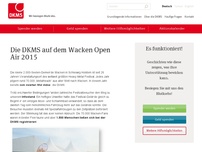 Bild zum Artikel: Die DKMS auf dem Wacken Open Air 2015