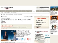 Bild zum Artikel: Claus Kleber kämpft im ZDF-'heute journal' mit den Tränen