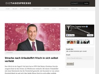 Bild zum Artikel: Strache nach Urlaubsflirt frisch in sich selbst verliebt