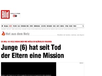 Bild zum Artikel: Smile Experiment - Junge (6) hat seit Tod der Eltern eine Mission