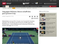 Bild zum Artikel: Sieg gegen Williams: Bencic schafft den ganz grossen Coup