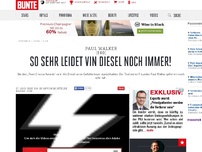 Bild zum Artikel: So sehr leidet Vin Diesel noch immer!