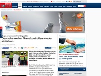 Bild zum Artikel: Wegen zunehmenden Flüchtlingszahlen - Deutsche wollen Grenzkontrollen wieder einführen