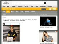 Bild zum Artikel: 13, 12, 11... : Austin Mahone & Co. fiebern der Single 'What Do You Mean?' von Justin Bieber entgegen