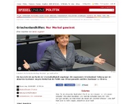 Bild zum Artikel: Griechenlandhilfen: Nur Merkel gewinnt
