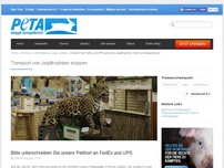 Bild zum Artikel: Transport von Jagdtrophäen stoppen
