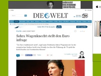 Bild zum Artikel: Linke debattiert: Sahra Wagenknecht stellt den Euro infrage