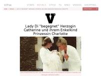 Bild zum Artikel: Lady Di begegnet dank Photoshop Herzogin Catherine und ihrem Enkelkind Prinzessin Charlotte
