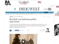 Bild zum Artikel: Rechtsextremismus: Der Mob von Heidenau gehört abgeräumt