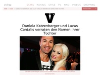 Bild zum Artikel: Daniela Katzenberger und Lucas Cordalis verraten den Namen ihrer Tochter