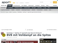 Bild zum Artikel: Dortmund schießt sich an die Tabellenspitze