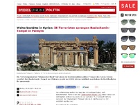 Bild zum Artikel: Welterbestätte in Syrien: IS-Terroristen sprengen Baal-Tempel in Palmyra