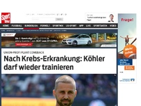 Bild zum Artikel: Nach Krebs-Erkrankung: Köhler darf wieder trainieren Nach seiner überstandenen Krebserkrankung steht Benjamin Köhler von Union Berlin vor der Rückkehr ins individuelle Training. »