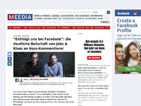 Bild zum Artikel: “Entfolgt uns bei Facebook”: die deutliche Botschaft von Joko & Klaas an Hass-Kommentierer