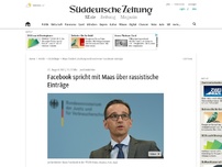 Bild zum Artikel: Justizminister: Maas fordert Löschung rechtsextremer Facebook-Einträge