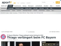Bild zum Artikel: Thiago verlängert beim FC Bayern