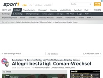 Bild zum Artikel: Bayern offenbar mit Coman einig
