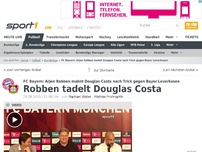 Bild zum Artikel: Robben tadelt Douglas Costa: 'Das ist Zirkus'