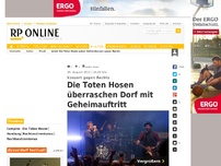 Bild zum Artikel: Konzert gegen Rechts - Die Toten Hosen überraschen Dorf mit Geheimauftritt