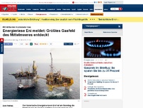 Bild zum Artikel: 850 Milliarden Kubikmeter Gas - Energiekonzern meldet: Größtes Gasvorkommen des Mittelmeeres entdeckt