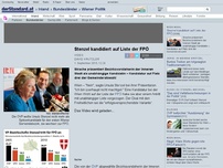 Bild zum Artikel: Wien-Wahl - Stenzel kandidiert auf Liste der FPÖ