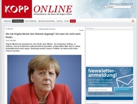 Bild zum Artikel: Wo hat Angela Merkel den Amtseid abgelegt? Sie kann ihn nicht mehr finden … (Deutschland)