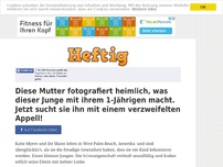 Bild zum Artikel: Diese Mutter fotografiert heimlich, was dieser Junge mit ihrem 1-Jährigen macht. Jetzt sucht sie...