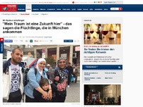 Bild zum Artikel: Mit Applaus empfangen - 'Mein Traum ist eine Zukunft hier' - Das sagen die Flüchtlinge, die in München ankommen