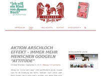 Bild zum Artikel: Aktion Arschloch Effekt – Immer mehr Menschen googeln “Attitüde”