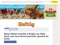 Bild zum Artikel: Diese Mutter brachte 4 Kinder zur Welt. Doch was kurz darauf geschah, glaubst du nicht.