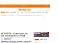 Bild zum Artikel: CSU zur Flüchtlingsdebatte: Ex-Minister Friedrich geht hart mit den Medien ins Gericht