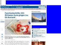Bild zum Artikel: Familienbeihilfe: 223 Millionen Euro gingen ins EU-Ausland