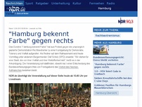 Bild zum Artikel: 'Hamburg bekennt Farbe' gegen rechts